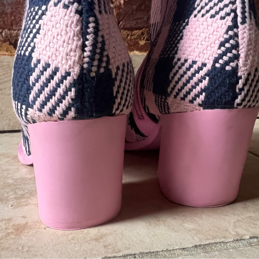 Camper Karole Plaid Bootie pink black plaid size 40 US 10 New in box ankle boots - Picture 8 of 8